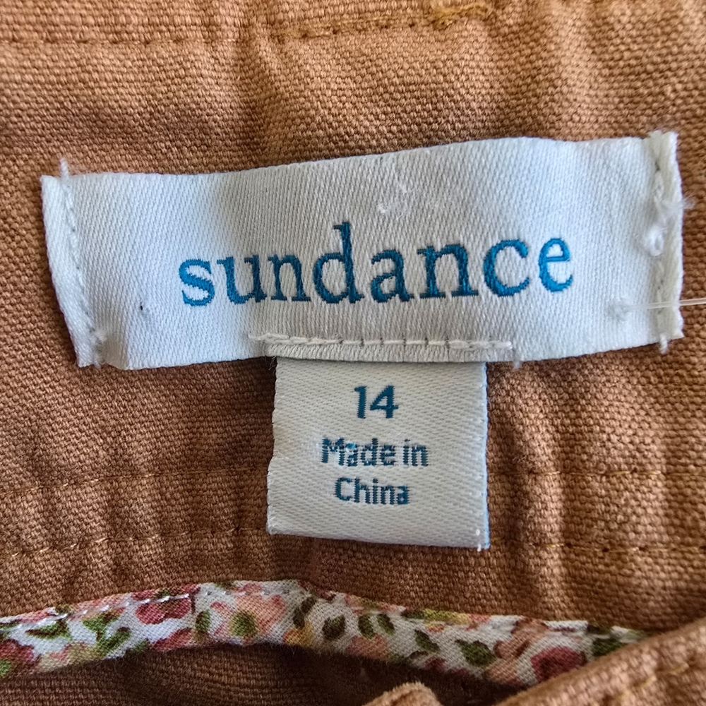 Sundance Rust-Copper Cropped Wide-Leg Pants - Picture 10 of 10